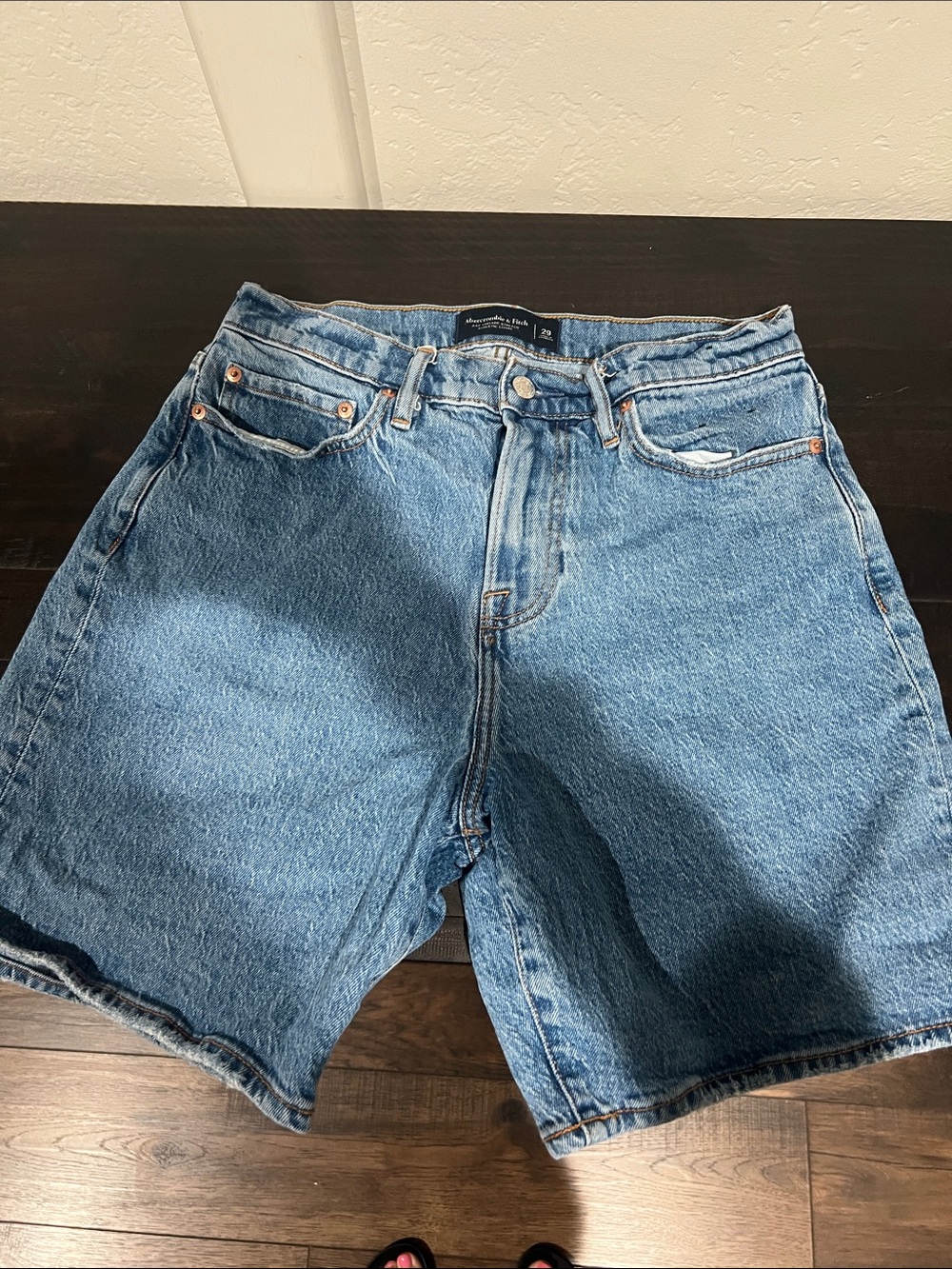 Abercrombie & Fitch Light Blue Denim Jean Shorts